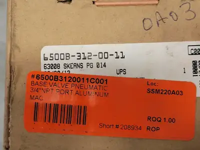 USED MAC 6500B-312-00-11