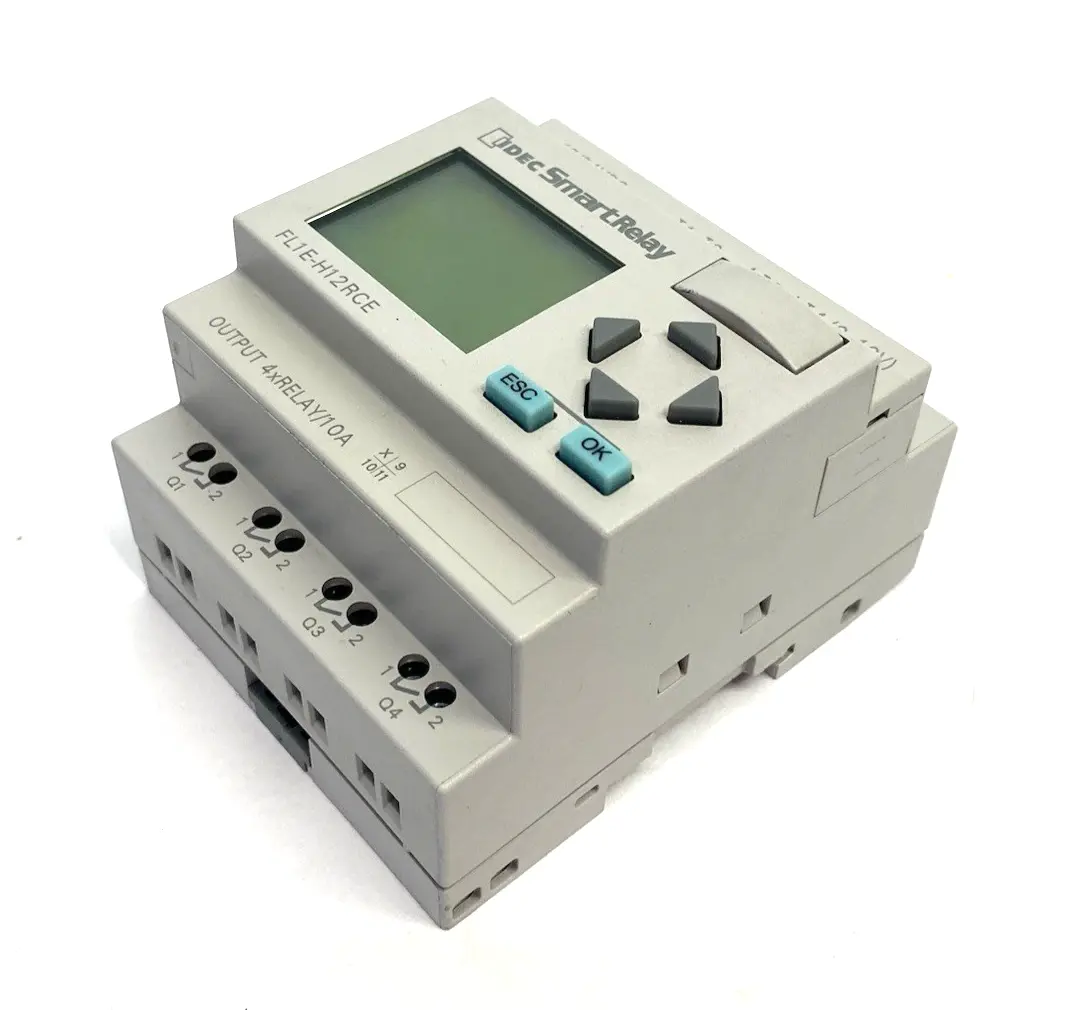 Used IDEC SmartRelay Programmable CPU 8xDC Input, 4xRELAY/10A Output PLC Input & Output Michigan US | Maverick Industrial Sales #1396936