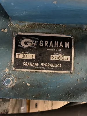 Graham Hydraulics T10L Hydraulic Power Unit for Hydro-Lift / Clamp Index Table