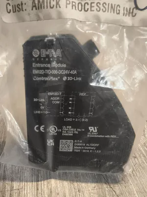 Used ETA EM12D-TIO-000-DC24V-40A Miscellaneous Equipment (Electrical & Power) South Carolina US | ESS Industrial Equipment Sales #1359182