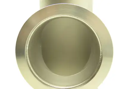 Pfeiffer Nor-Cal 3TISO100OF 4" Vacuum Tube ISO-K Flanged Pipe Tee 304 Stainless