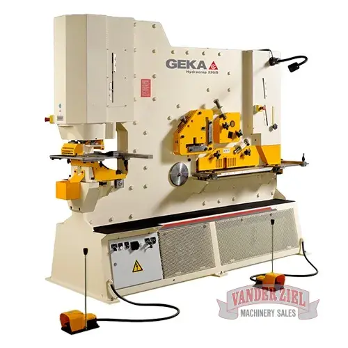 Geka Hydracrop 220/300 240 Ton Dual Cylinder Ironworker - NEW