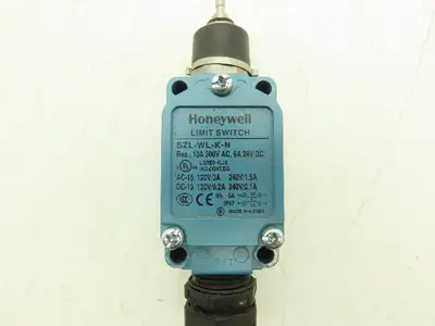 Honeywell SZL-WL-K-N Limit Switch Plunger Style 10A 300VAC/ 6A 24VDC