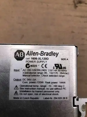 Allen-Bradley 1606-XL120D Ser A Switching Power Supply 24V 100-120/200-240V