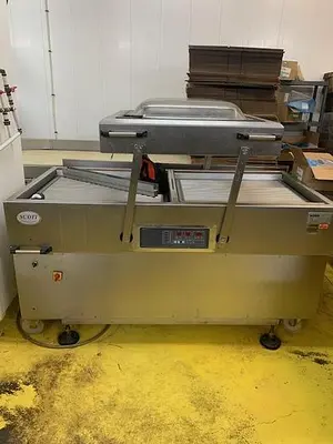 Double Chamber Vacuum Packager with Dip Tank