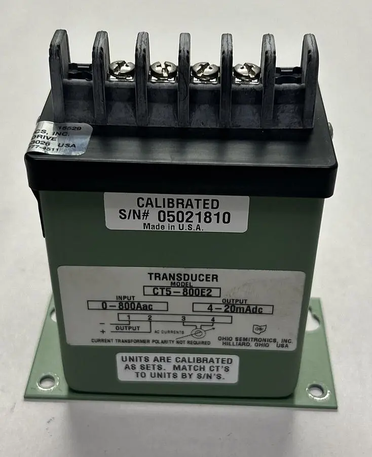 Used OHIO SEMITRONICS CT5-800E2 Transducers Ohio US | Surplus Asset Holdings #1247099