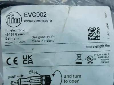 New | in-Stock IFM EVC002 Cable & Wire Ohio US | HGR 24 #1069699