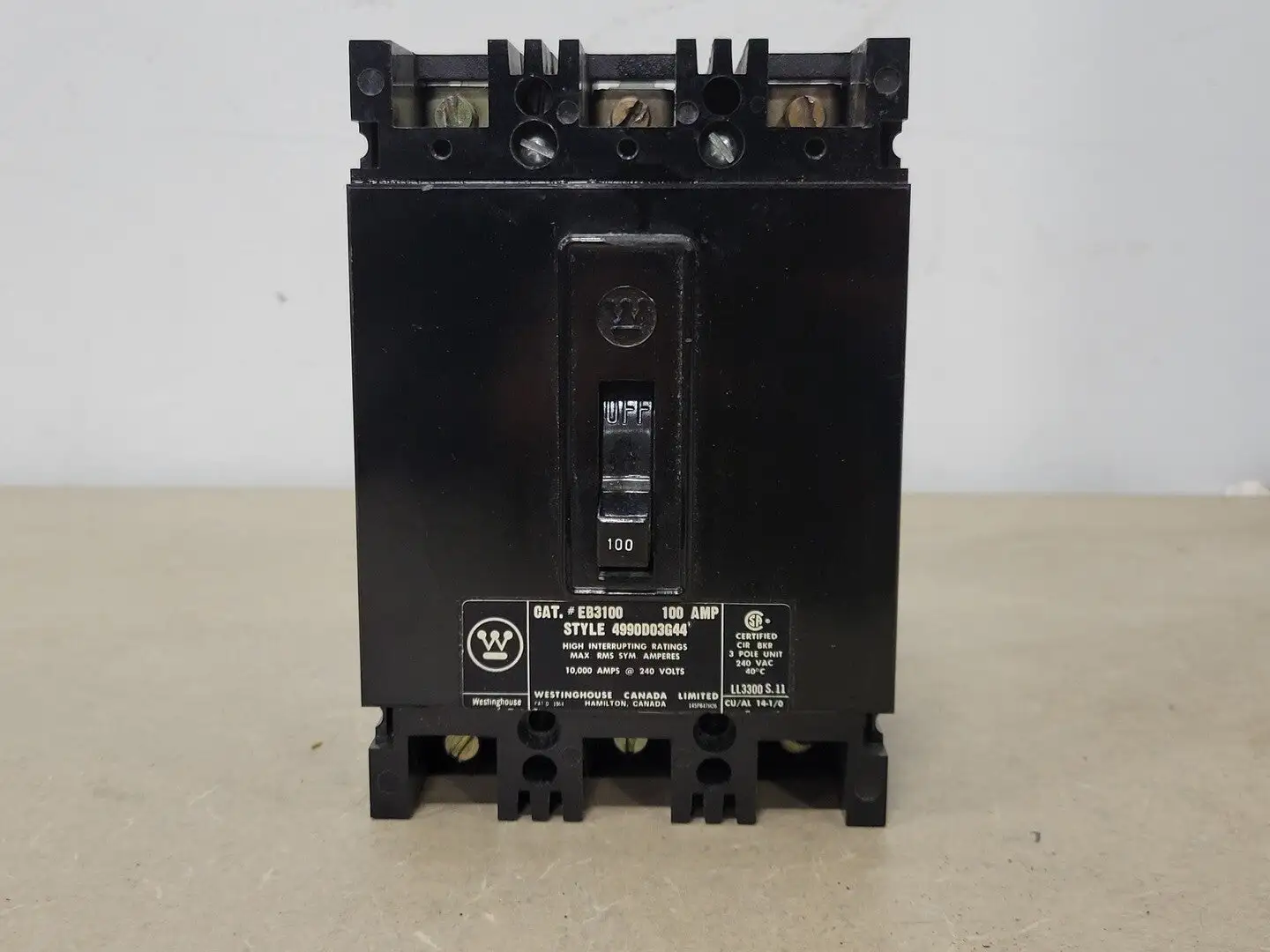 USED WESTINGHOUSE EB3100