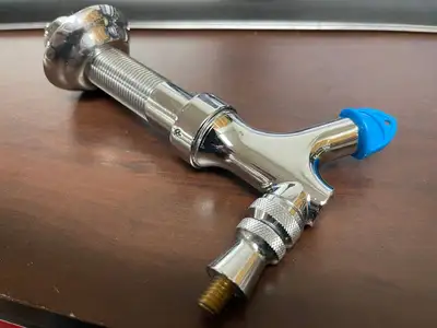 Used Falcon Restaurant Supply Used Complete Beer Tap Stainless Faucet, 4" Shank and 1/4" Barbed Nipple Faucets / Sprayers Illinois US | Falcon Restaurant Supply #1375759