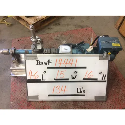 Used Robbins & Myers Moyno 1 HP SSB Progressive Cavity Stainless Steel Pump