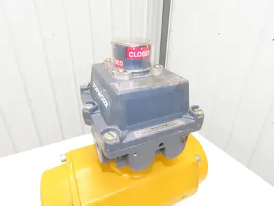 Tufline 0367 1" Flanged 300 Stainless Plug Valve Pneumatic Actuator & Positioner