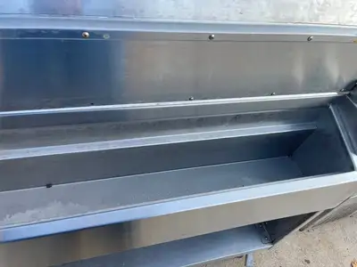 Used Randell Used 60" Randell Equipment Stand Work Station Table Heated Shelf with Refrigerated Well - SS232 Food Prep Tables Illinois US | Falcon Restaurant Supply #1375985