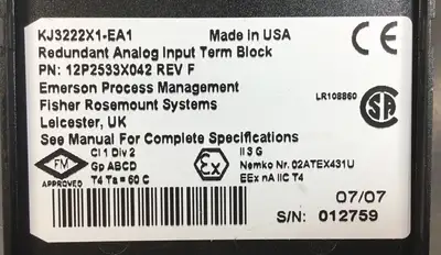 USED FISHER-ROSEMOUNT KJ3222X1-EA1