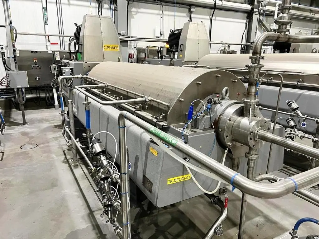 GEA Westfalia ProteinMaster CF 6000 sanitary tricanter centrifuge, 316SS.