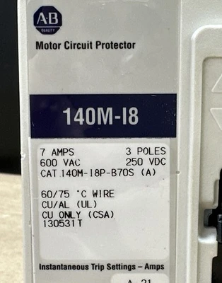 NEW Allen-Bradley 140M-18P-B70S A