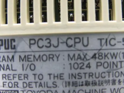 Toyoda Toyopuc PC3J-CPU TIC-5339 Processor Module