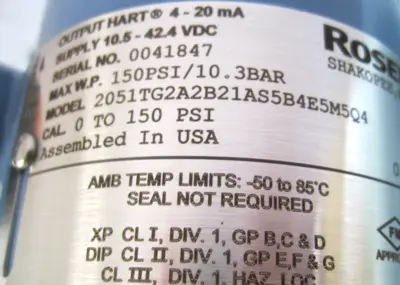 NEW Rosemount 2051 TG 2A 2B21AS5B4E5M5Q4