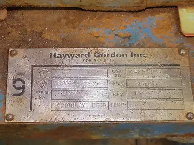 USED HAYWARD GORDON SP40N