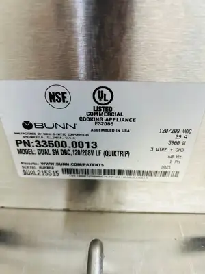 Bunn Dual SH DBC Coffee Brewer Refurbished & Working!