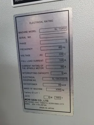 2003 MORI SEIKI SL-154SY CNC Turning | MD Equipment Services LLC (53)