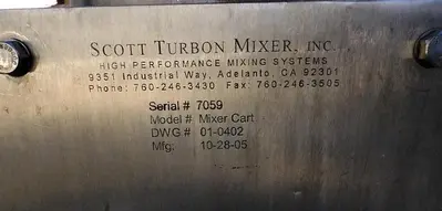 Reactor, 265 Gallon, 316L S/st, 100 PSI, Jkt, Feldmeier, #S737963