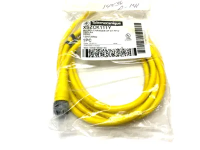 NEW TELEMECANIQUE MICRO-CHANGE 3-P STRAIGHT CORDSET SGL-ENDED 6' 250V 4A