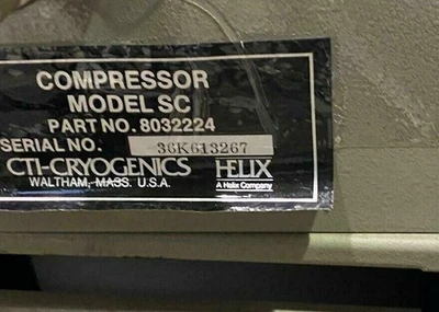 CTI-Cryogenics Model SC Air Cooled Compressor
