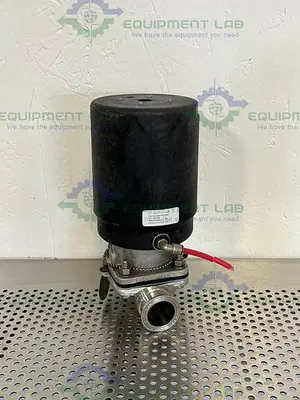 USED ITT PURE-FLO AP1509  STAINLESS STEEL DIAPHRAGM VALVE W/ 1 1/2" SANITARY FIT