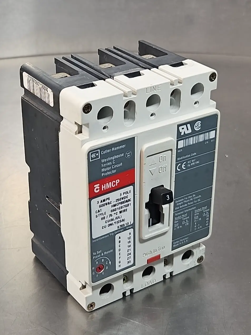USED Cutler-Hammer HMCP003ADC SERIES C
