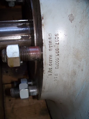Bird SA-56 39:1 gearbox, male spline.