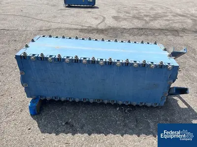 USED SGL Systems 149.6 Sq Ft SGL Carbon Graphite Block Heat Exchanger, 100/100#