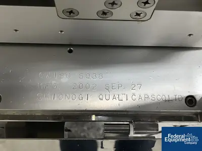 USED Shionogi Qualicaps Shionogi Qualicaps CWI-80 Capsule Checkweigher