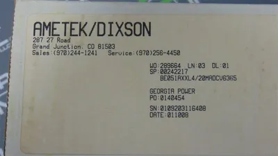 Ametek / Dixson BE051AXXL4/20MADCV6365 Digital Bar Graph Module New NIB