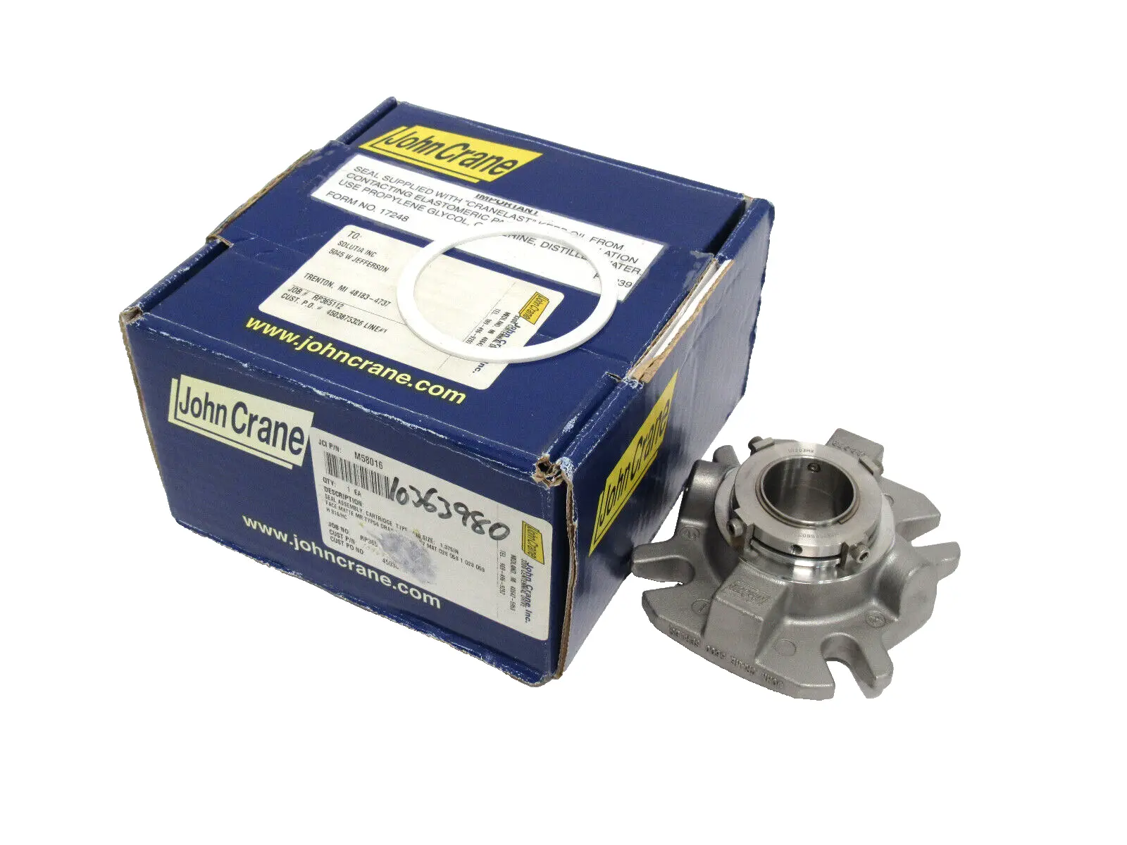 NEW JOHN CRANE M580016 VALVE CARTRIDGE 1.375"