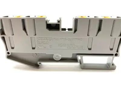 Typ PT 6-Quattro,PT 6-QUATTRO,3212934 | Phoenix Contact Typ PT 6-QUATTRO Feed-Through Terminal Block 3212934 - Used