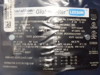 NEW MARATHON MOTORS 213TTDBD6026