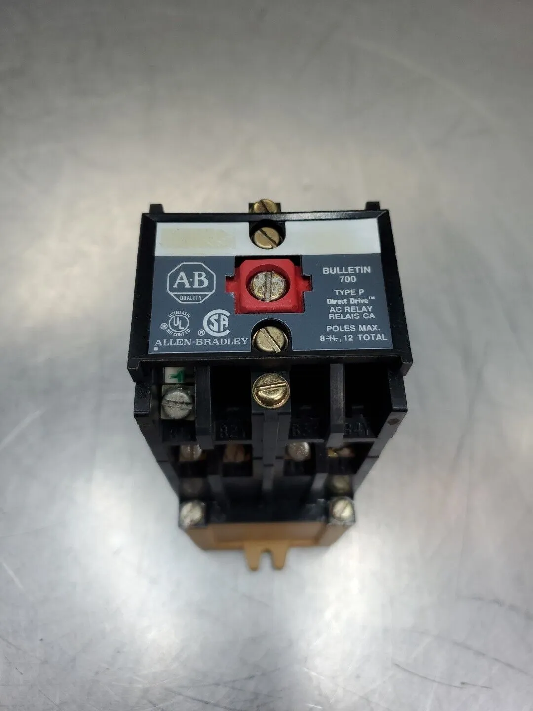 Allen Bradley 700-PBOO (700-P000A1) AC Industrial Control Relay. 4D-31