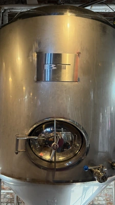 20bbl Conical Brite Tank - Insulated Glycol Jacketed