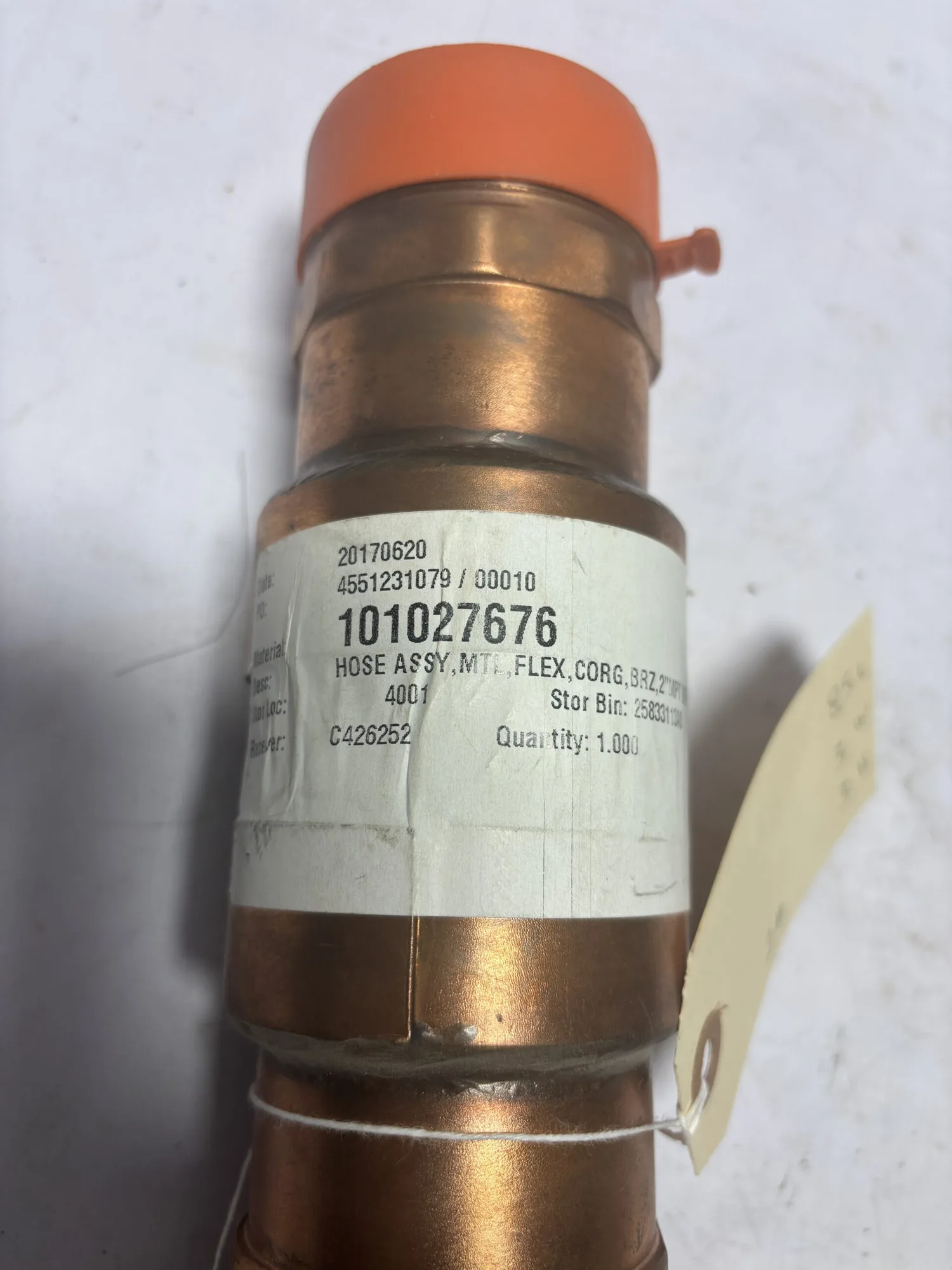 2″ Copper Flex Pipe 101027376 Hose Assy Mtl Flex Corrugated Pipe