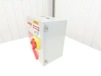 Allen Bradley Fused Disconnect Switch 3Ph 100A 600V Hoffman Enclosure 16x14x10"