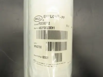 Pall AB2F0023EH1 Emlon-PF Pleated Filter Cartridge 0.2 Micron Fluoropolymer