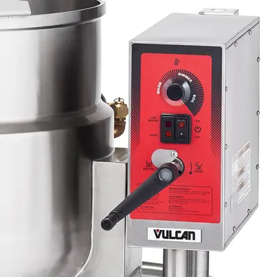 Vulcan K40ELT 40 Gal Steam Kettle - Manual Tilt, 2/3 Jacket, 240v/1ph