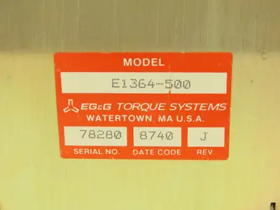 EG&G E1364-500 Current Limiting Sensing PCB Circuit Board