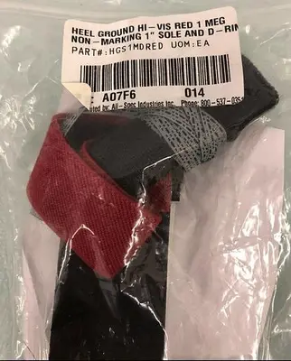3M HEEL GROUND HI-VIS RED 1 MEG NON MARKING 1'' HGS1MDRED