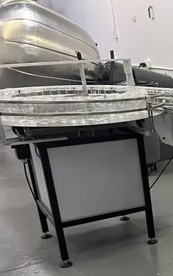 Table, Accumulation, Rotary Unscrambling, 42", Stainless Steel, Variable Speed #C745457