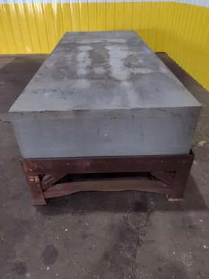 10' x 4' X 16" PRECISION GRANITE SURFACE PLATE W/ TABLE STAND: STOCK #19003
