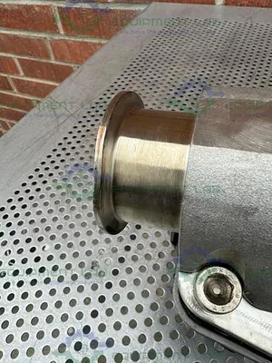 USED 2 GEMU STAINLESS STEEL  DIAPHRAGM VALVE W/ 2" TO 1/2" SANITARY FITTINGS