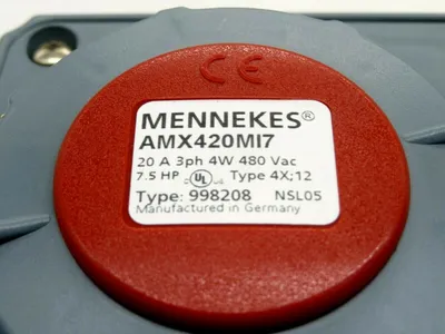 NEW MENNEKES AMX420MI7 INTERLOCK MODULE 20AMP 4W 480VAC