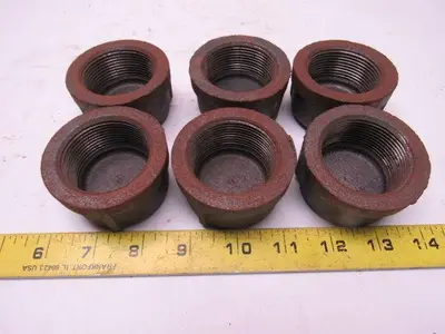 Ward Black Pipe Fitting Cap 1-1/2'' Malleable Iron