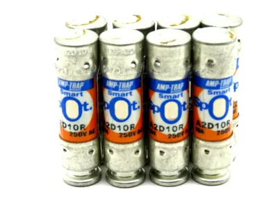 NEW LOT OF 8 FERRAZ SHAWMUT A2D10R FUSE 10A 250V